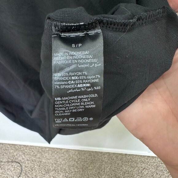 White House Black Market 3Q Tiered Sleeve Knit Dress Womens size Small NEW - Picture 4 of 5